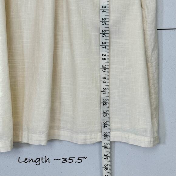 Old Navy Flutter Sleeve Shift Dress M Cream Lace Summer Coastal Cottage Coquette - Picture 12 of 15